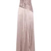Serena Strapless Taffeta Maxi Dress – Bronze Taupe Serena Strapless Taffeta Maxi Dress – Bronze Taupe