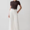 Shae Wide Leg Denim Jeans – White Shae Wide Leg Denim Jeans – White