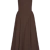 Sharon Scuba Jersey Midi Dress – Cacao Brown Sharon Scuba Jersey Midi Dress – Cacao Brown