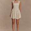 Sharon Scuba Jersey Mini Dress – Ivory Sharon Scuba Jersey Mini Dress – Ivory