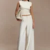 Sharpay Sleeveless Knit Top – Ivory Sharpay Sleeveless Knit Top – Ivory