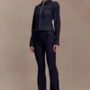 Cierra Cinched Jacket Top – Washed Indigo Blue Cierra Cinched Jacket Top – Washed Indigo Blue