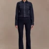 Cierra Cinched Jacket Top – Washed Indigo Blue Cierra Cinched Jacket Top – Washed Indigo Blue