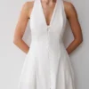 Sienna Button Down Maxi Dress – White Sienna Button Down Maxi Dress – White