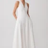 Sienna Button Down Maxi Dress – White Sienna Button Down Maxi Dress – White