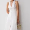 Sienna Button Down Maxi Dress – White Sienna Button Down Maxi Dress – White