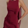 Skyler Suiting Embroidered Mini Dress – Wine Skyler Suiting Embroidered Mini Dress – Wine