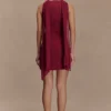 Skyler Suiting Embroidered Mini Dress – Wine Skyler Suiting Embroidered Mini Dress – Wine