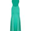 Soleil Knit And Mesh Halter Maxi Dress – Lagoon Soleil Knit And Mesh Halter Maxi Dress – Lagoon