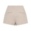 Solenne Suiting Shorts – Natural Marle