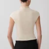 Sonny Short Sleeve Knit Top – Cream