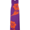 Stacy Knit Halter Maxi Dress – Purple/Red Stacy Knit Halter Maxi Dress – Purple/Red