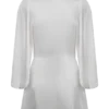 Sterling Satin Bridal Robe – Ivory