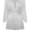 Sterling Satin Bridal Robe – Ivory