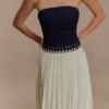 Suella Chiffon Denim Maxi Dress – Indigo Blue Suella Chiffon Denim Maxi Dress – Indigo Blue