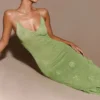 Suki Metallic Knit Maxi Dress – Pastel Green Suki Metallic Knit Maxi Dress – Pastel Green