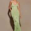 Suki Metallic Knit Maxi Dress – Pastel Green Suki Metallic Knit Maxi Dress – Pastel Green