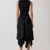 Suong High Neck Gathered Top – Black Suong High Neck Gathered Top – Black