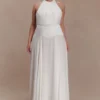 Susan Chiffon Halter Maxi Dress – Ivory Susan Chiffon Halter Maxi Dress – Ivory
