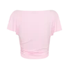 Talise Modal Flounce Short Sleeve Top – Ballet Pink Talise Modal Flounce Short Sleeve Top – Ballet Pink