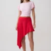 Talise Modal Hankie Midi Skirt – Red