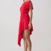 Talise Modal Hankie Midi Skirt – Red
