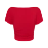 Talise Modal Flounce Short Sleeve Top – Red