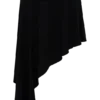 Talise Modal Hankie Midi Skirt – Black
