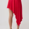 Talise Modal Hankie Midi Skirt – Red