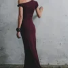 Tamsin Short Sleeve Modal Maxi Dress – Mahogany