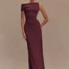 Tamsin Short Sleeve Modal Maxi Dress – Mahogany