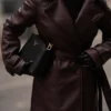 Tarah Faux Leather Trench Coat – Cacao Brown Tarah Faux Leather Trench Coat – Cacao Brown