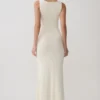 Tarna Sleeveless Slinky Maxi Dress – Bone