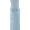 Teagan Floral Hand Crochet Midi Dress – Blue Teagan Floral Hand Crochet Midi Dress – Blue