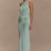 Teneika Crochet Knit Maxi Dress – Light Aqua Teneika Crochet Knit Maxi Dress – Light Aqua