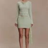 Terrymae Crochet Mini Skirt – Pastel Green Terrymae Crochet Mini Skirt – Pastel Green