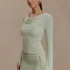 Terrymae Crochet Mini Skirt – Pastel Green Terrymae Crochet Mini Skirt – Pastel Green