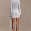 Elowen Knit Cowl Long Sleeve Top – White Elowen Knit Cowl Long Sleeve Top – White