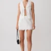 Tessa Broderie Mini Skirt – White