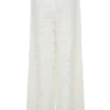 Tessa Broderie Straight Leg Pants – White