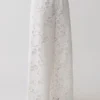 Tessa Broderie Straight Leg Pants – White