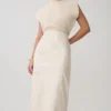 Thalia Croc Faux Leather Midi Skirt – Ivory Thalia Croc Faux Leather Midi Skirt – Ivory