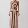 Rachel Chiffon Straight Leg Pants – Multi Stripe Rachel Chiffon Straight Leg Pants – Multi Stripe