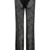 Theodosia Wide Leg Lace Pants – Black