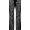 Theodosia Wide Leg Lace Pants – Black