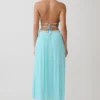 Thien Cowl Halter Midi Dress – Blue Thien Cowl Halter Midi Dress – Blue