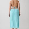 Thien Cowl Halter Midi Dress – Blue Thien Cowl Halter Midi Dress – Blue