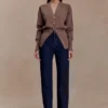 Amanda Statement Button Knit Cardigan – Cacao Brown Amanda Statement Button Knit Cardigan – Cacao Brown
