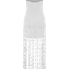 Tove Hand Knit Flower Mini Dress – White Tove Hand Knit Flower Mini Dress – White
