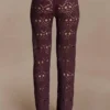 Trena Crochet Knit Pants – Chocolate Trena Crochet Knit Pants – Chocolate